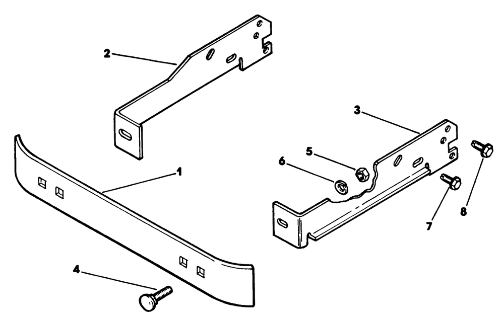 Bumper Diagram and Parts List for 62542C (K00000001-K99999999)(1991) Lawn Boy Lawn Tractor